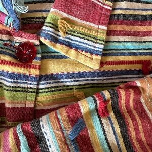 Colorful Striped Button-Up Shirt